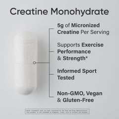 Sports Research Creatine Monohydrate Capsules scoop close-up, convenient serving for on-the-go workouts.