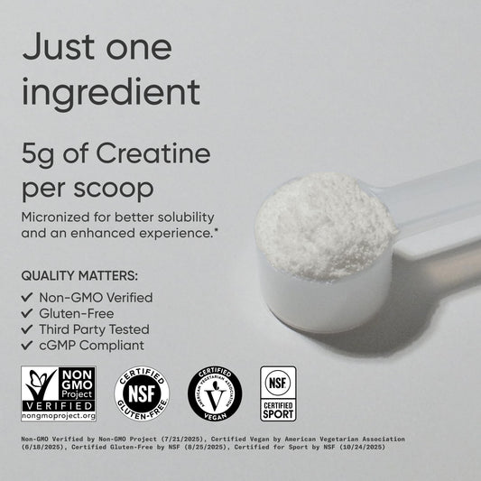 Sports Research creatine label close-up highlighting purity and quality