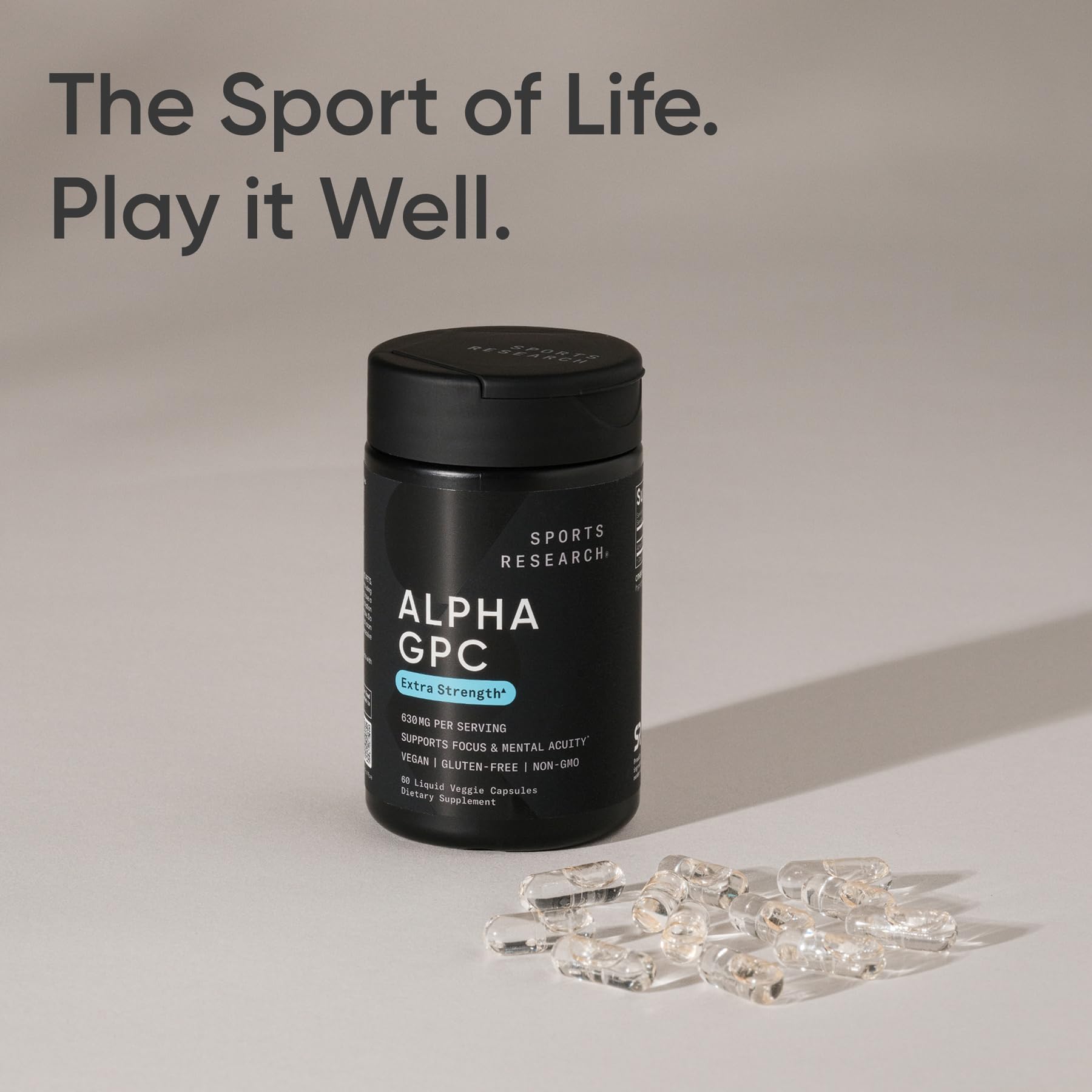Sports Research daily routine shot illustrates easy-to-take lifestyle supplementation.