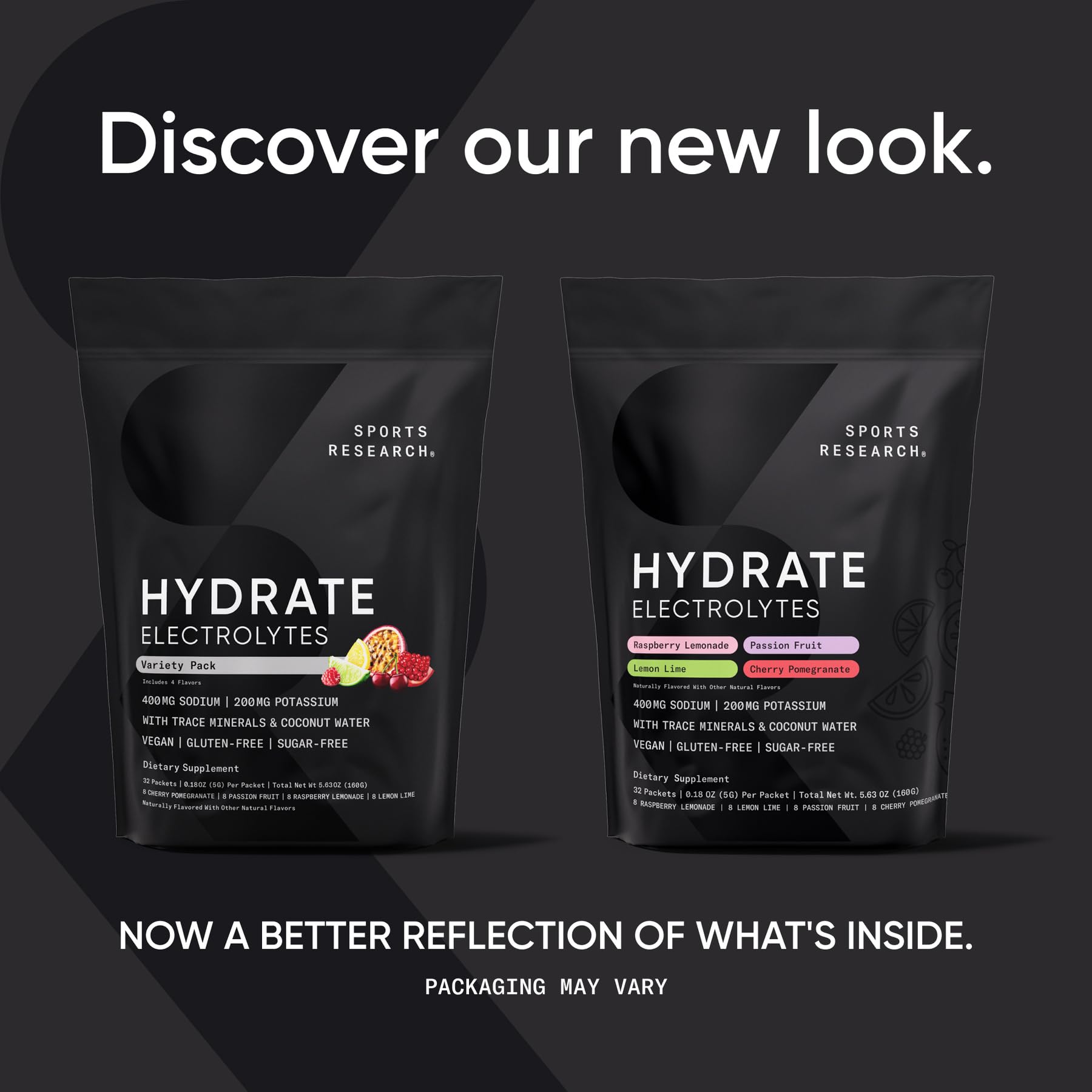 Sports Research Hydrate Raspberry Lemonade packet delivers naturally flavored electrolyte support.