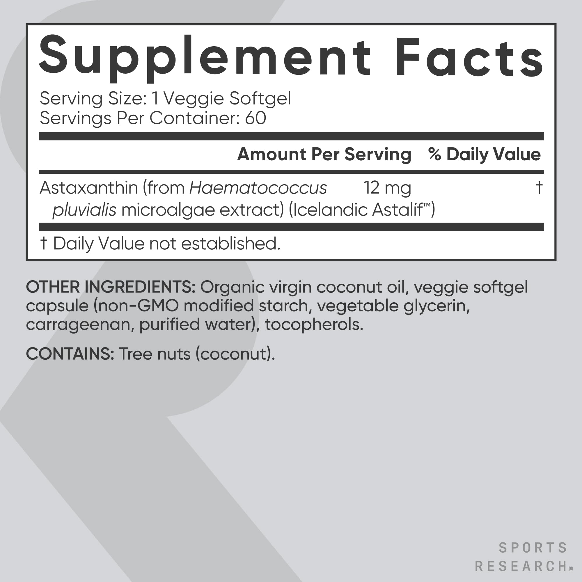 Sports Research IGEN non-GMO verified, vegan-certified supplement.