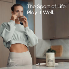 Sports Research Marine Collagen Peptides in daily routine for skin and joints support.