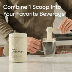Sports Research Multi Collagen dissolving in coffee for easy daily use