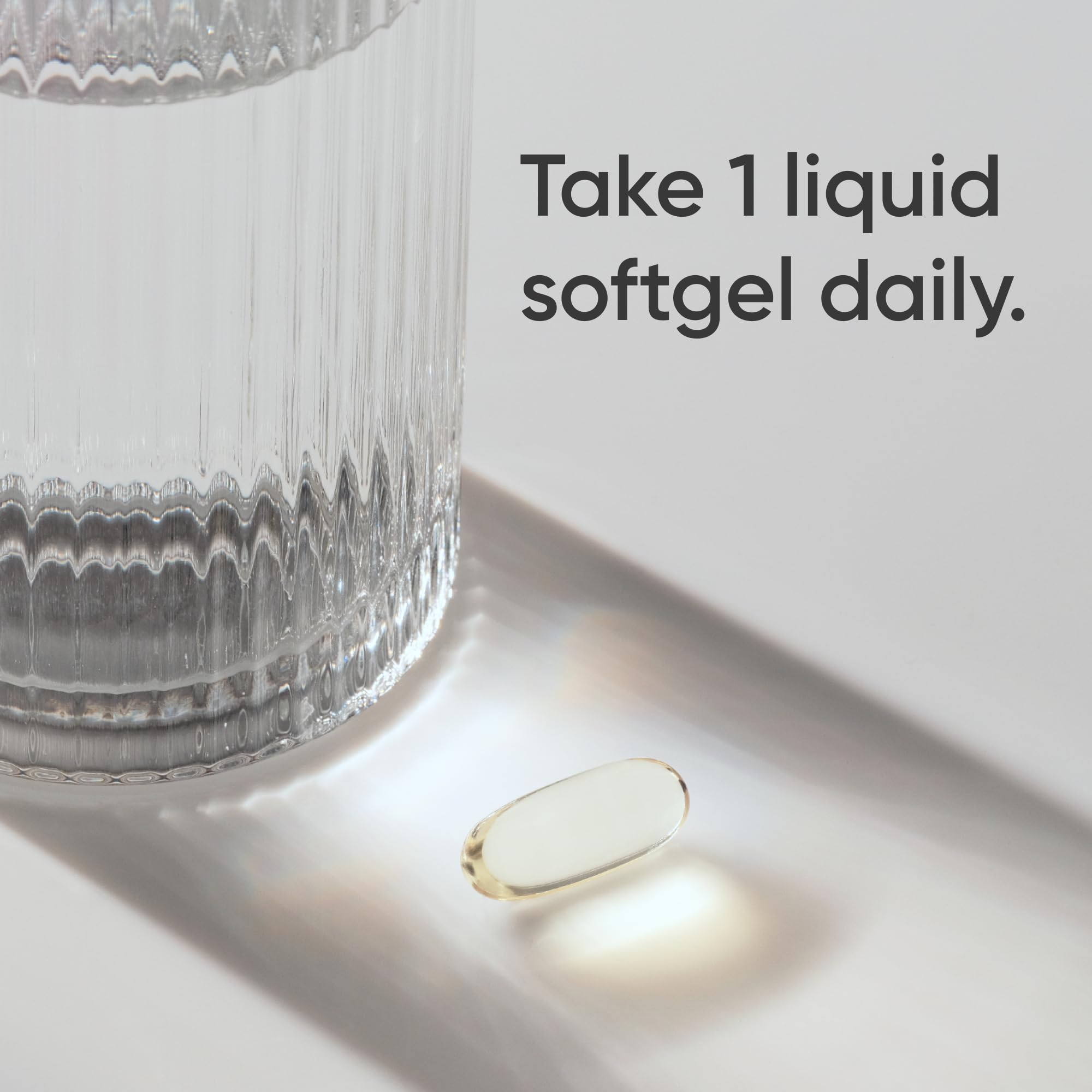 Sports Research Omega-3 bottle pour emphasizes convenient daily dosing