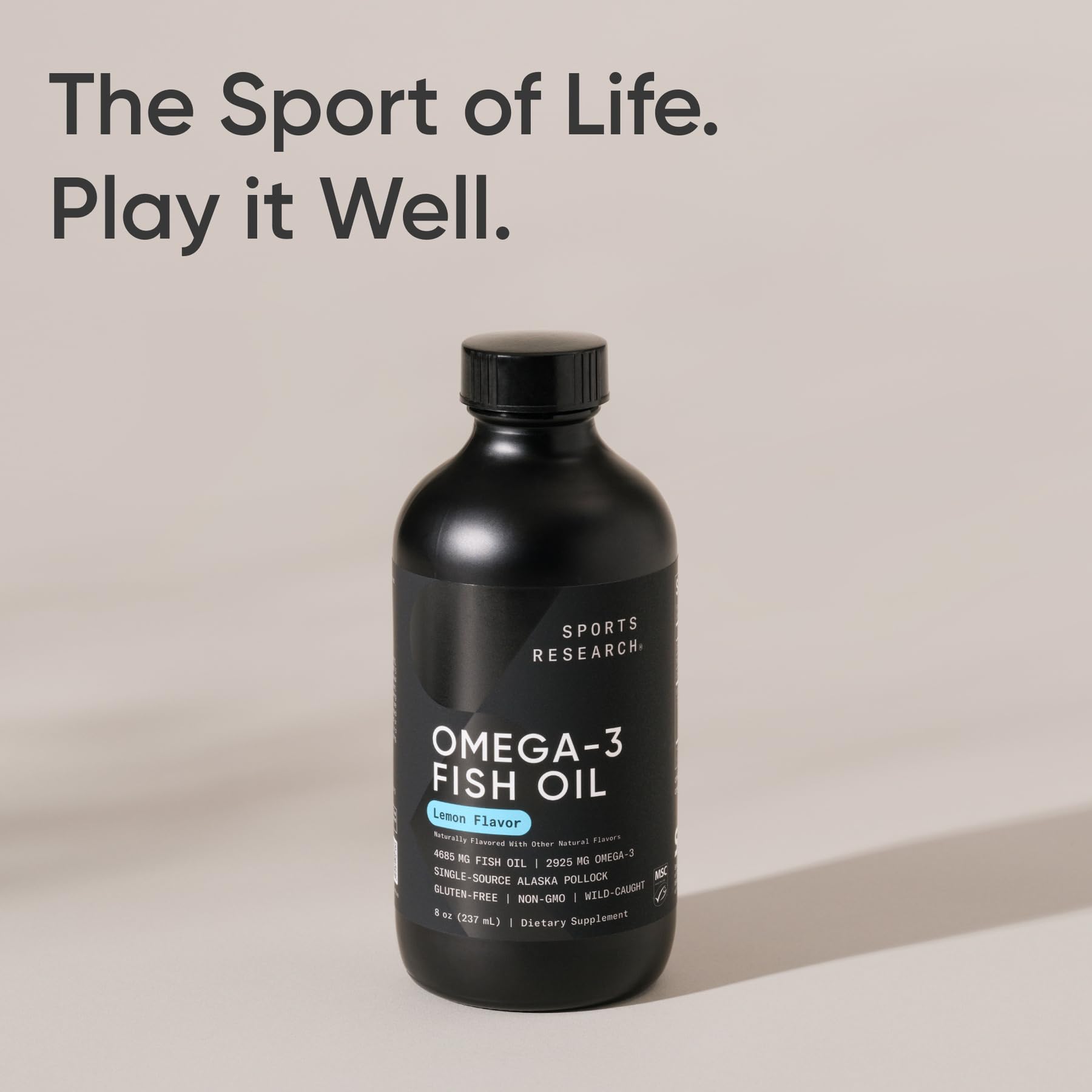Sports Research Omega-3 USA-made cGMP facility ensures consistent quality