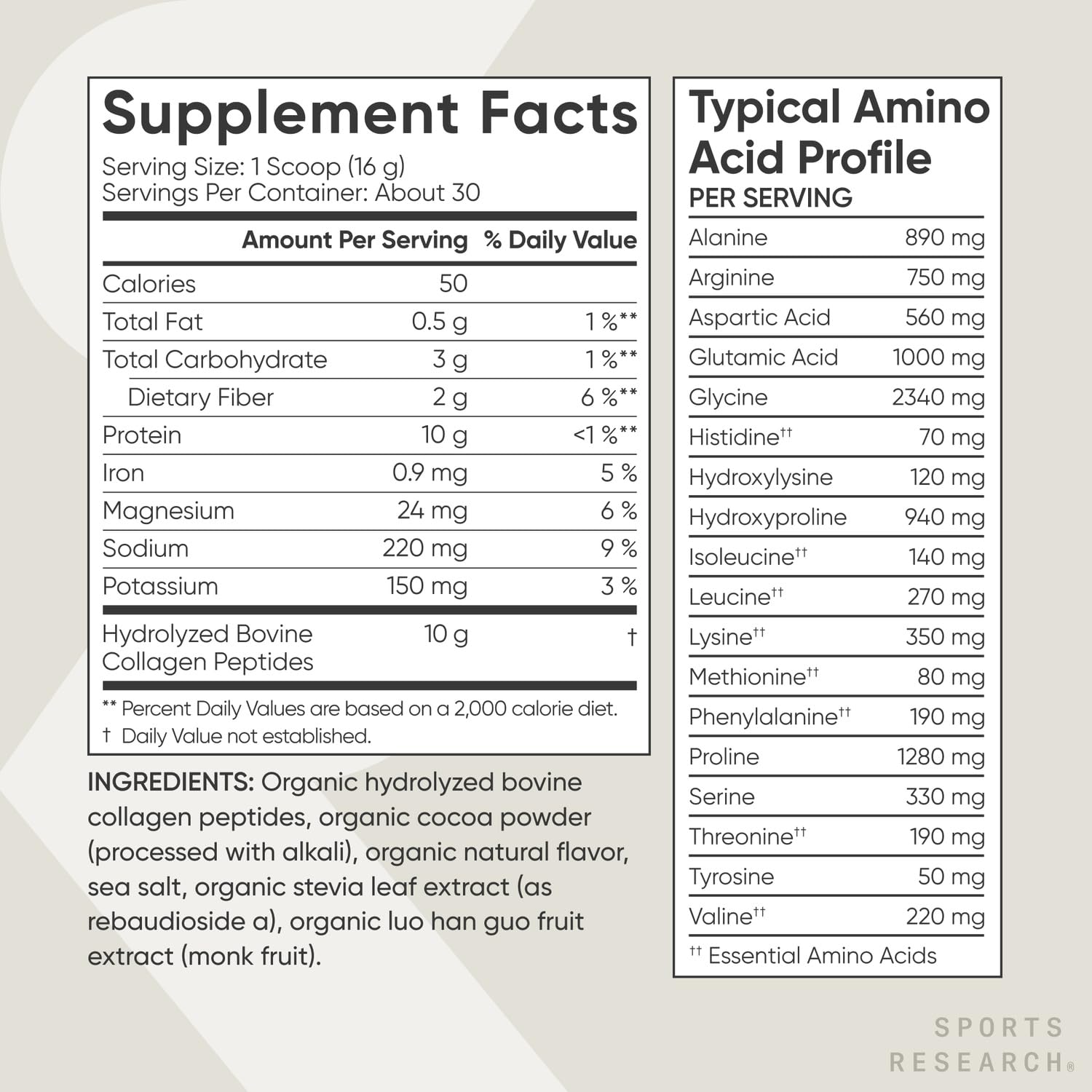 Sports Research Collagen Powder stirred into milk for creamy protein boost
