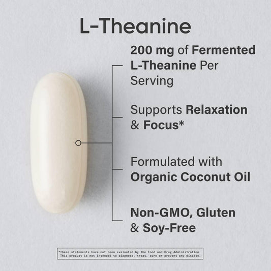 Sports Research Suntheanine softgel pour visual suggesting quick relax-and-focus support.