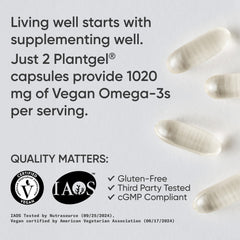 Sports Research Vegan Omega-3 non-GMO verified pack signals trust in plant-based nutrition.