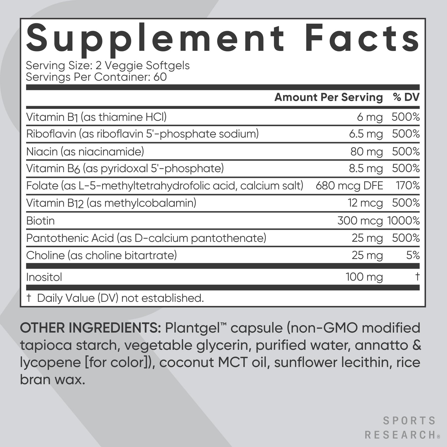 Ingredients in view: coconut MCT oil and sunflower lecithin for absorption.
