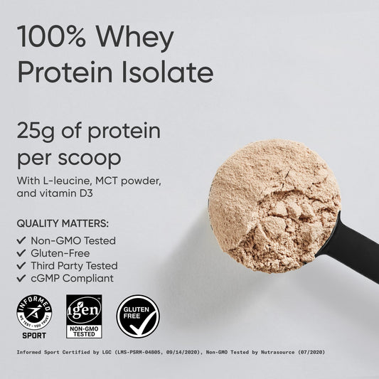 Sports Research Whey Protein scoop measures 25g protein per serving for recovery.