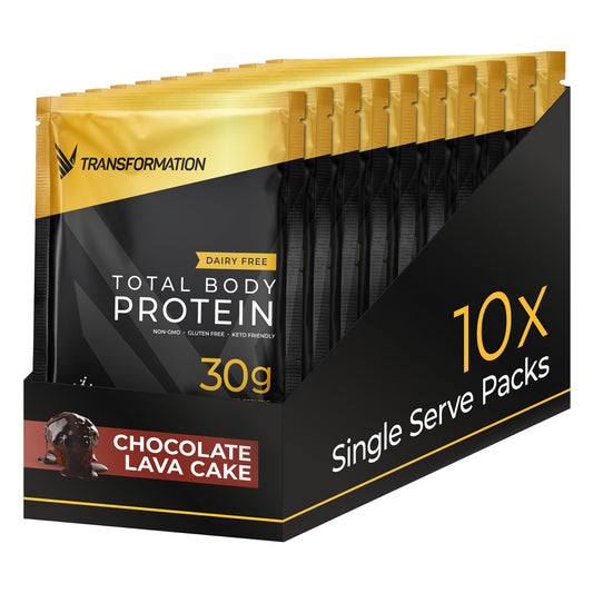 SPR BODY Transformation Protein bottle close-up shows chocolate flavor and protein blend for muscle support.