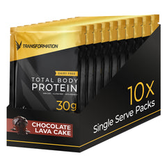 SPR BODY Transformation Protein bottle close-up shows chocolate flavor and protein blend for muscle support.
