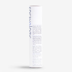 Sprayology Acne Tonic label detail highlighting gluten-free, lactose-free features