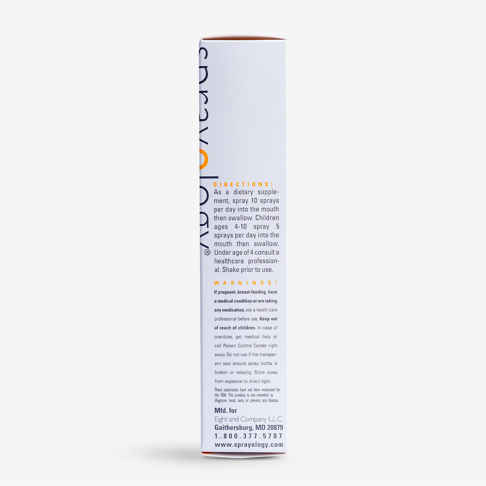 Sprayology Everyday Multi Spray non-GMO vegan formula with natural ingredients.