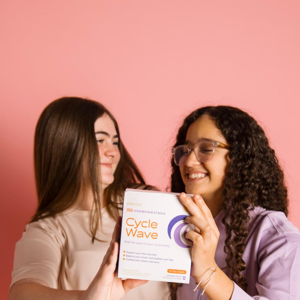 SPRIGS Cycle Wave Phase 1 label and packaging emphasize natural teen friendly design