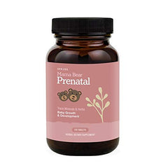 Sprigs Life Mama Bear Prenatal bottle showcases plant-based nutrients for expectant moms.