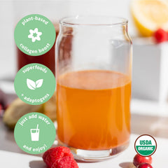 Sprout Living Colorfuel packaging shows natural stevia sweetness for guilt-free mix.