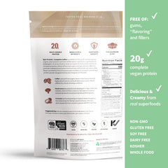 Sprout Living Epic Protein ingredients spoon, plant-based blend from five sources
