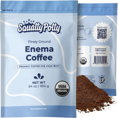 Squatty Potty Enema Coffee bag for at-home cleansing routines.