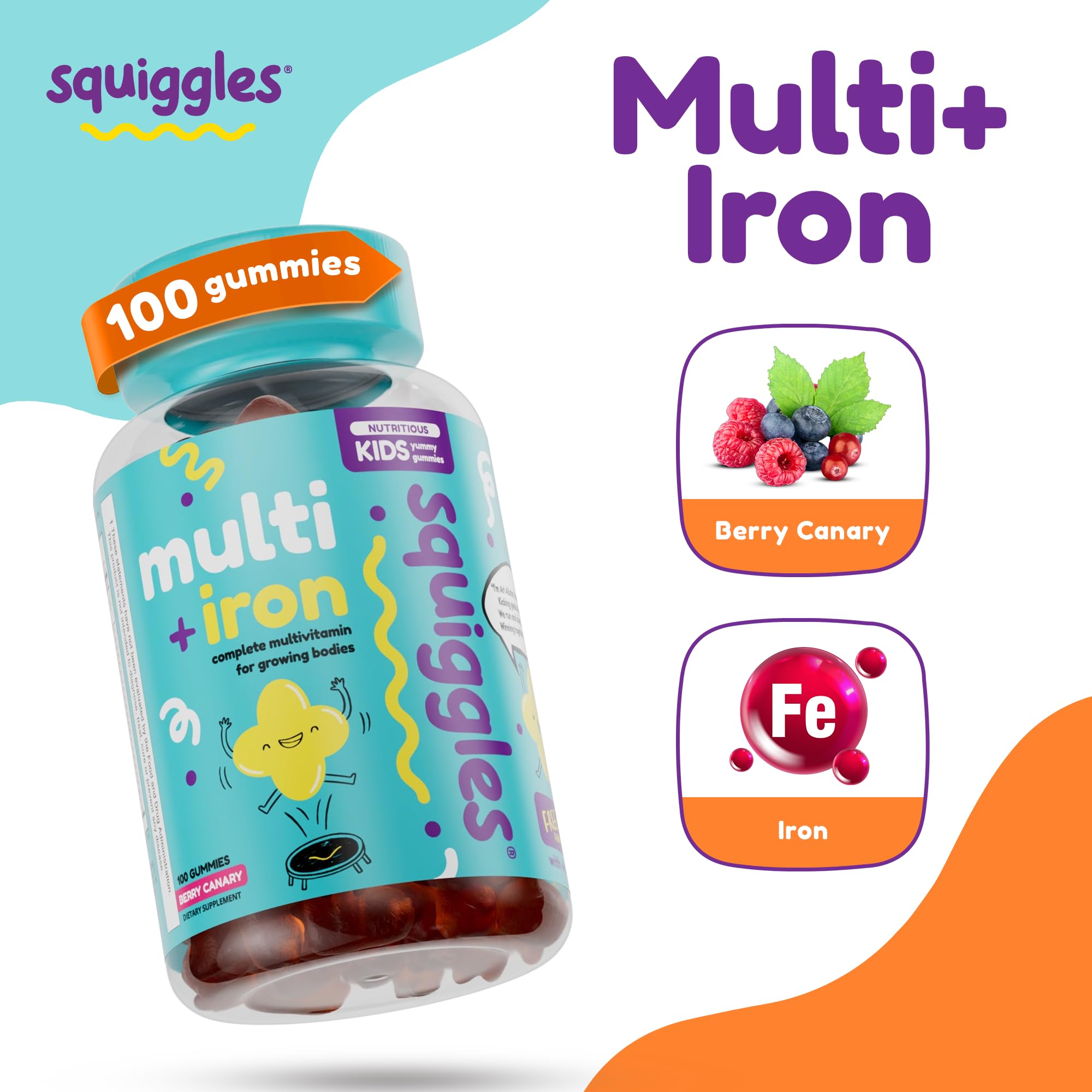 Squiggles berry gummies offer a chewy, tasty way to support daily nutrition.