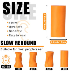 Sratte foam ear plugs suitable for swimming, shooting, and concerts