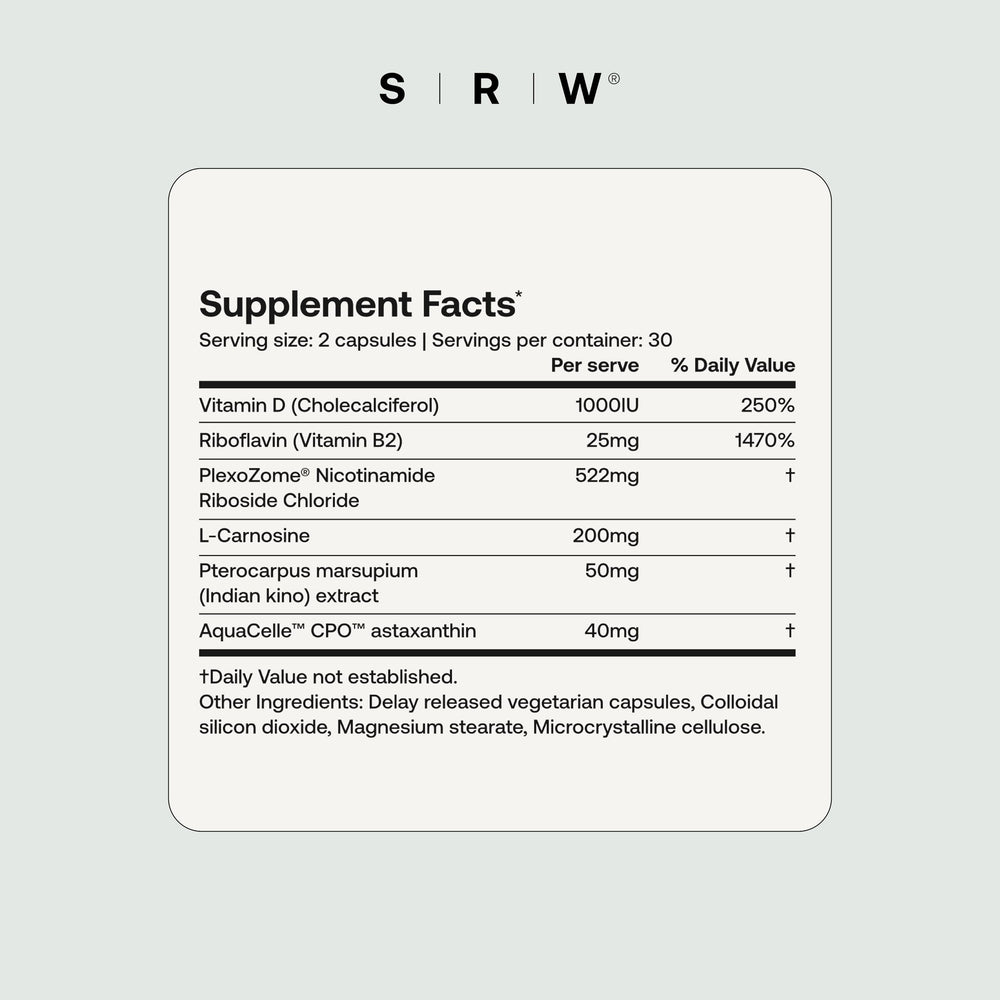 SRW Cel² Nourishment packaging on display conveys convenient daily use