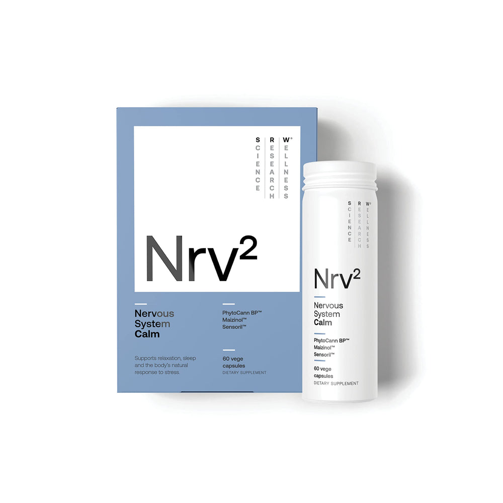 SRW Nrv² Calm bottle front for evening relaxation and stress support