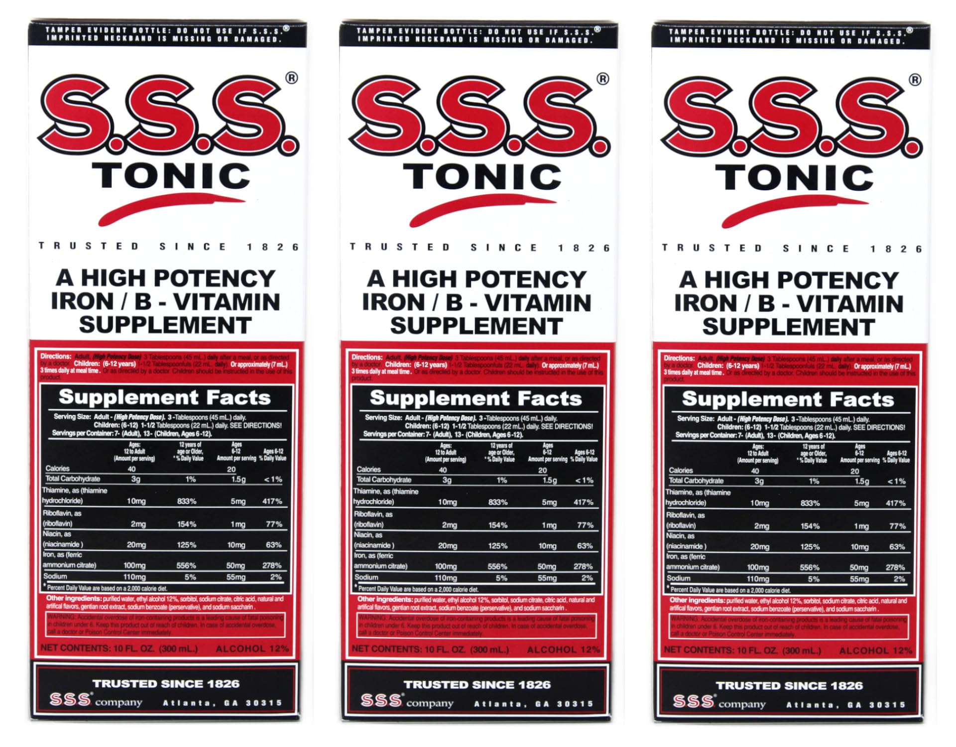 Daily use with S.S.S. Tonic supports energy and vitality