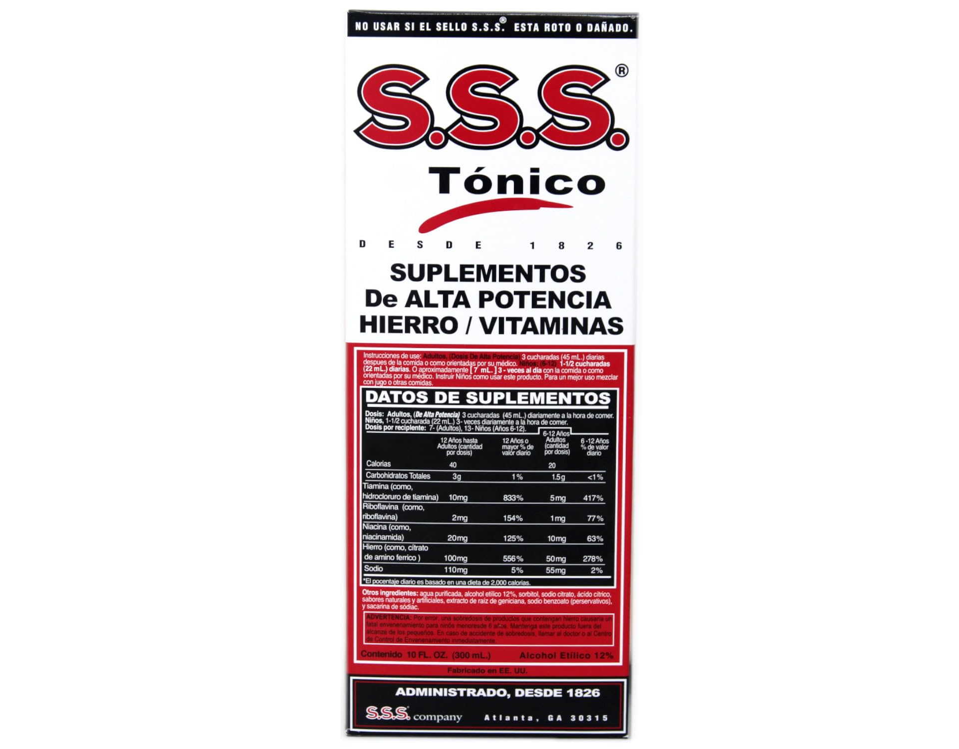 Serving S.S.S. Tonic in a glass for daily wellness ritual