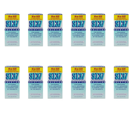 ST 37 mouthwash 16oz bottle for soothing oral discomfort and minor mouth injuries