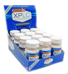 Stacker 2 XPLC carton with 12 bottles of capsules for energy and potential fat metabolism support.