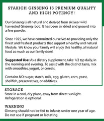 Stakich American Ginseng Root Powder cereal-mix depicts easy addition to cereals.