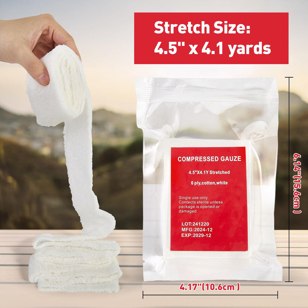 Stamen non-stick gauze for easier dressing changes and less pain.