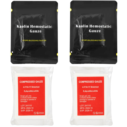 Stamen emergency gauze 3x145 in a compact 2-pack for quick field deployment.