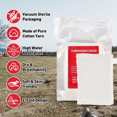 Stamen lightweight, portable gauze for field kits and quick access.