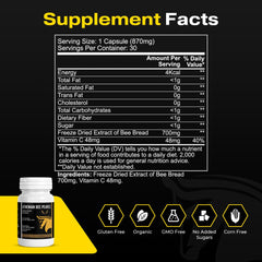 The Stampede Network ethically sourced bee pollen signals sustainability and purity