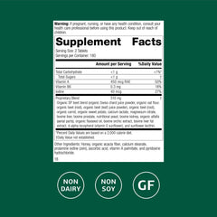 Standard Process A-F Betafood bottle pours to show easy daily intake.