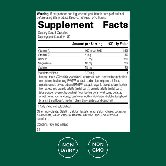 Allerplex label close-up highlighting Pneumotrophin PMG blend for the product
