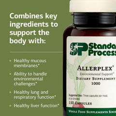 Allerplex packaging displaying ingredients and usage information