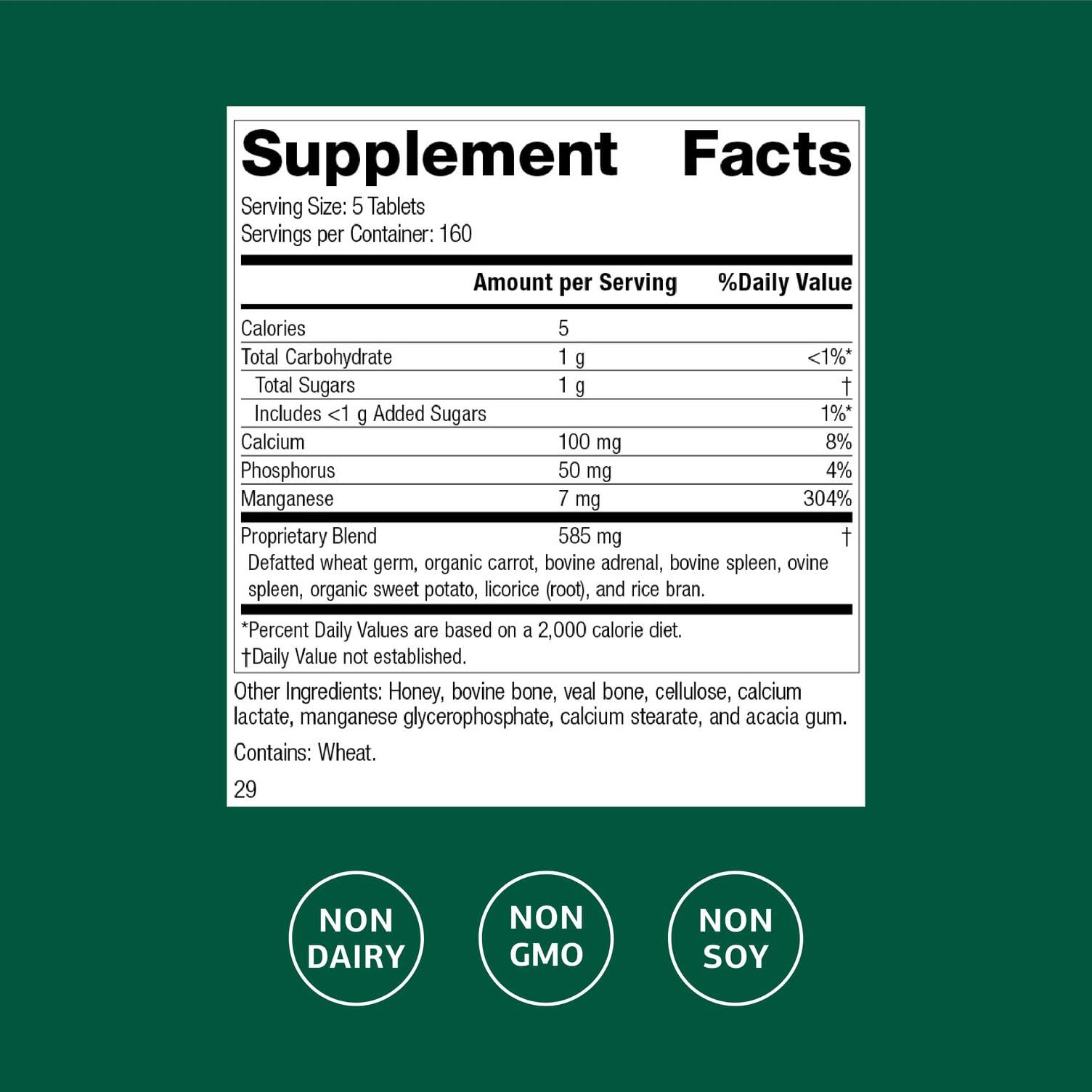 Standard Process Bio-Dent tablets closeup highlighting skeletal health benefits