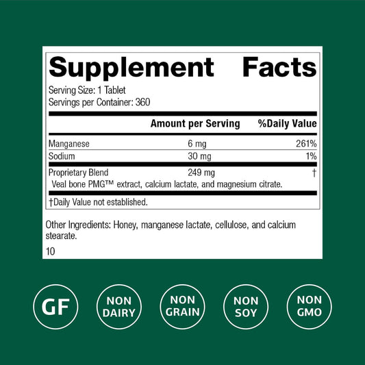 Biost veal bone PMG extract close-up highlights nutrient profile.