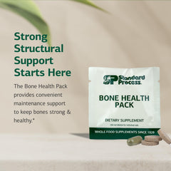 Standard Process Bone Health Pack non-dairy label for dietary compatibility.