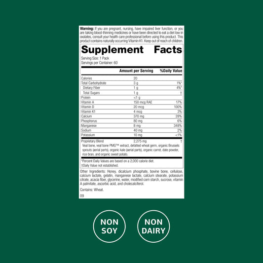Standard Process Bone Health Pack individual packets for convenient daily use.