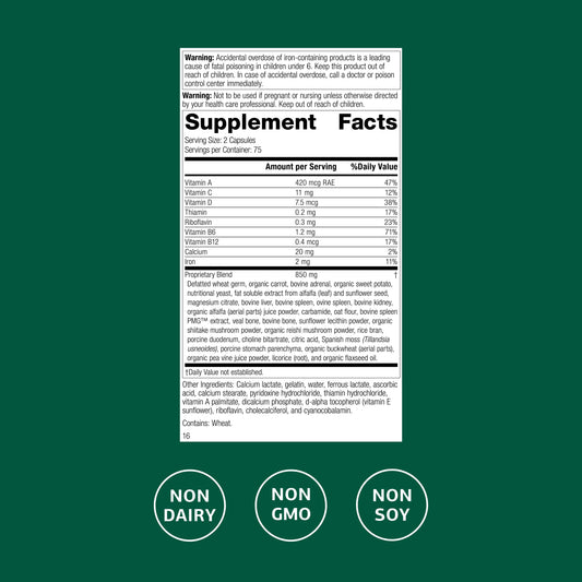 Standard Process Catalyn Iron tablets shown for daily vitality support.