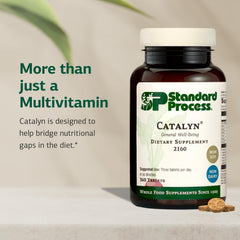Standard Process Catalyn label detail showing vitamins from whole-food sources