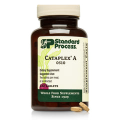 Standard Process Cataplex A bottle front showing convenient daily supplement