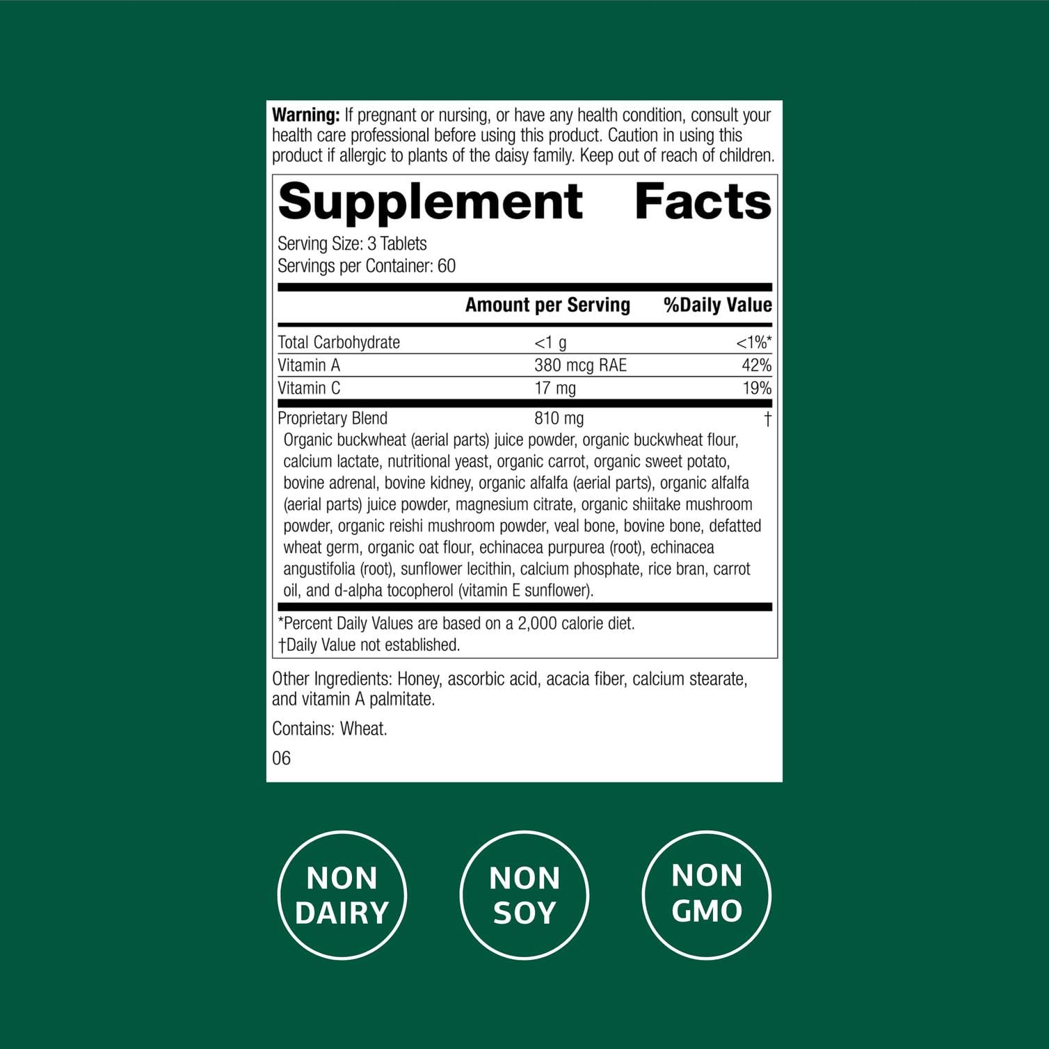 Standard Process Cataplex A-C-P bottle front view for daily nutrition.