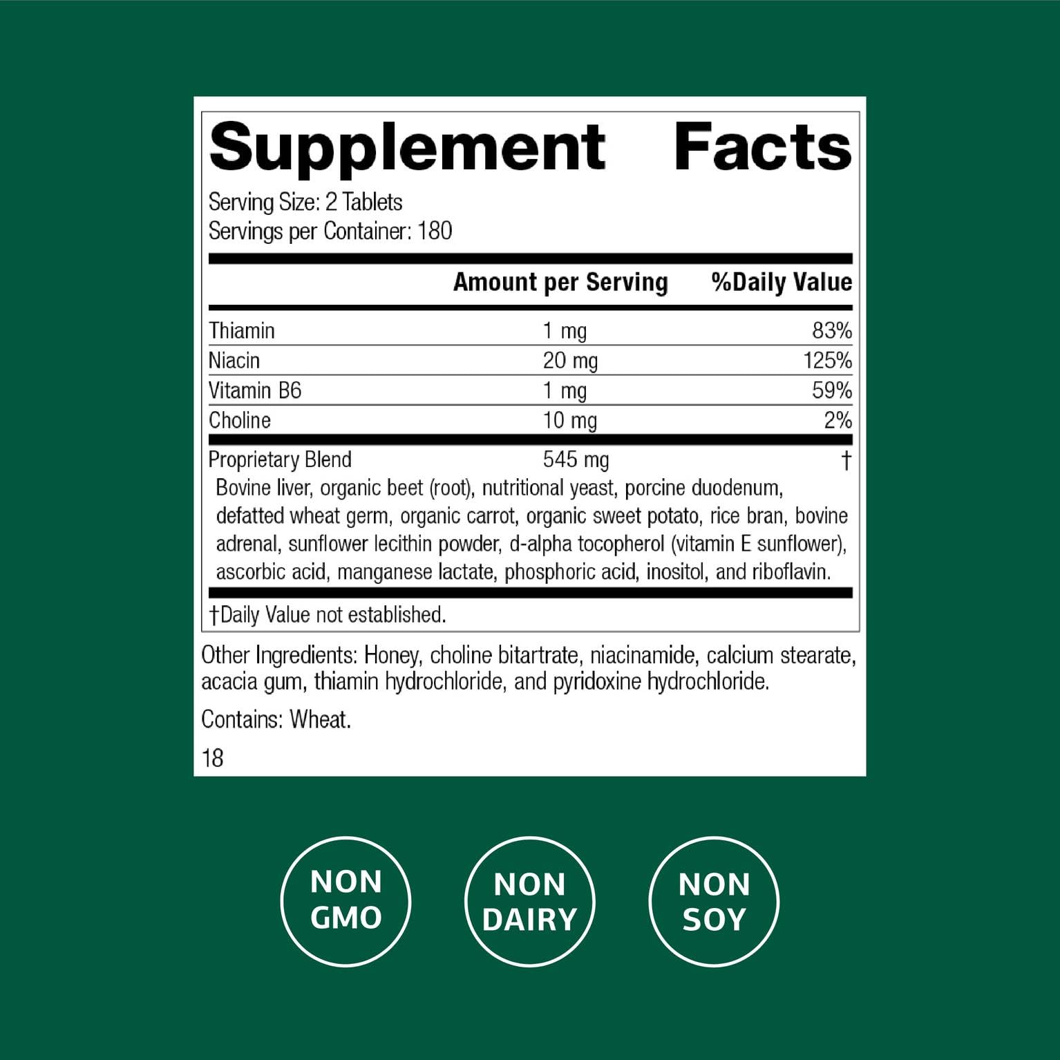 Standard Process Cataplex B bottle close-up highlighting rich B-complex nutrition.