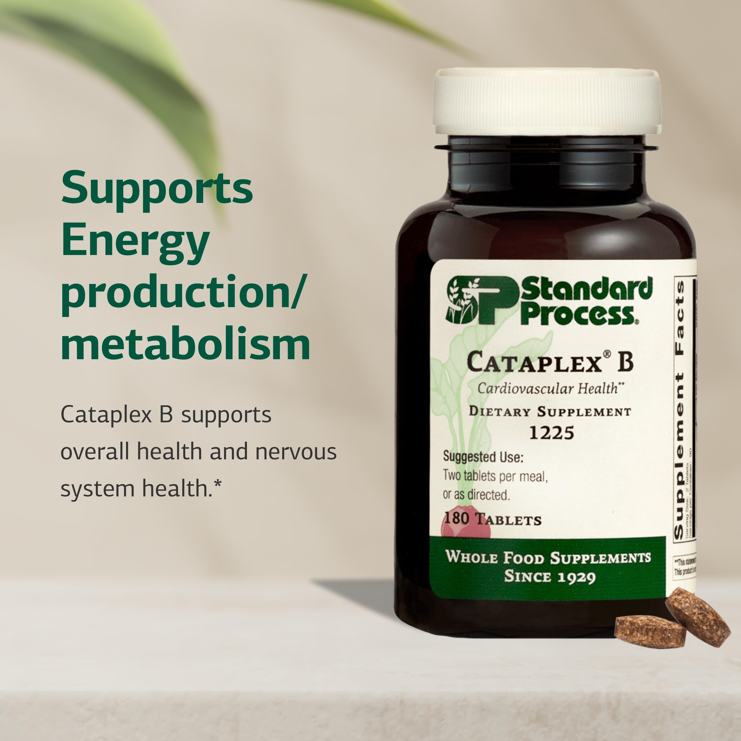 Cataplex B label close-up emphasizing product ingredients.