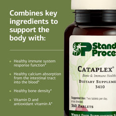 Standard Process Cataplex D dispensing bottle view for easy daily use and absorption.
